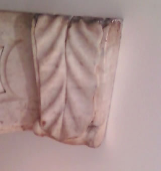 Fireplace Medallion Before Restoration