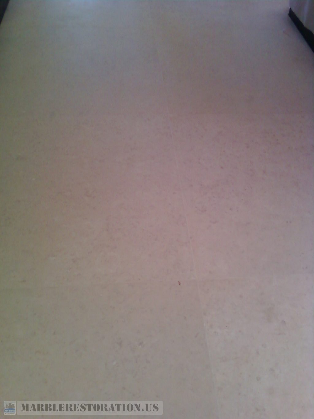 Beige Limestone Floor Slabs. Cleaning