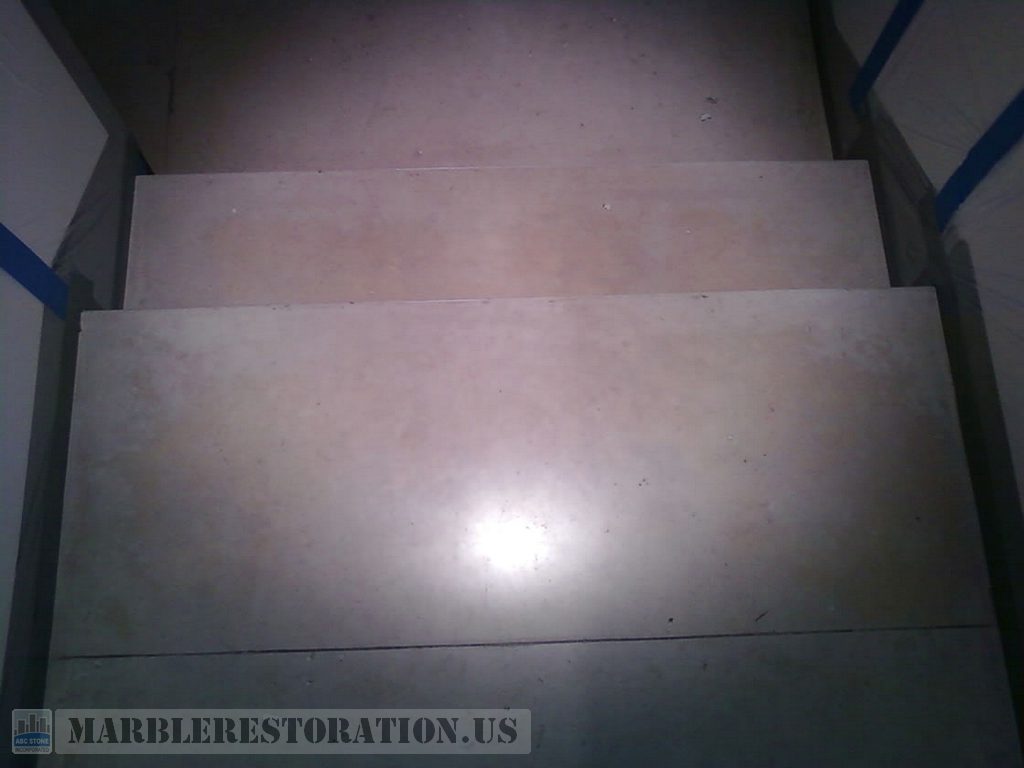 Limestone Steps Cleaning