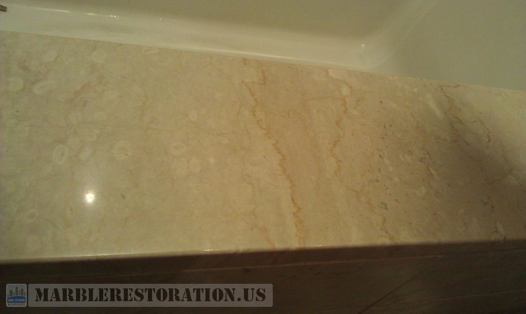 Botticino Marble Tub Top Crack