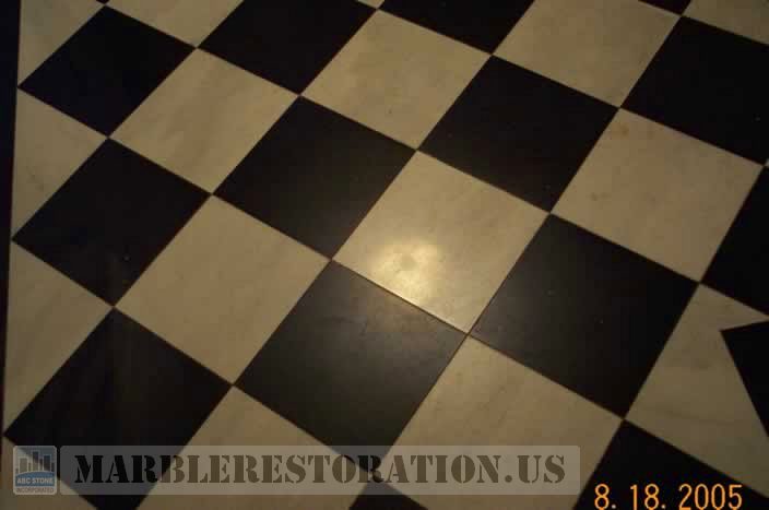 Marble Floor Before Restoration