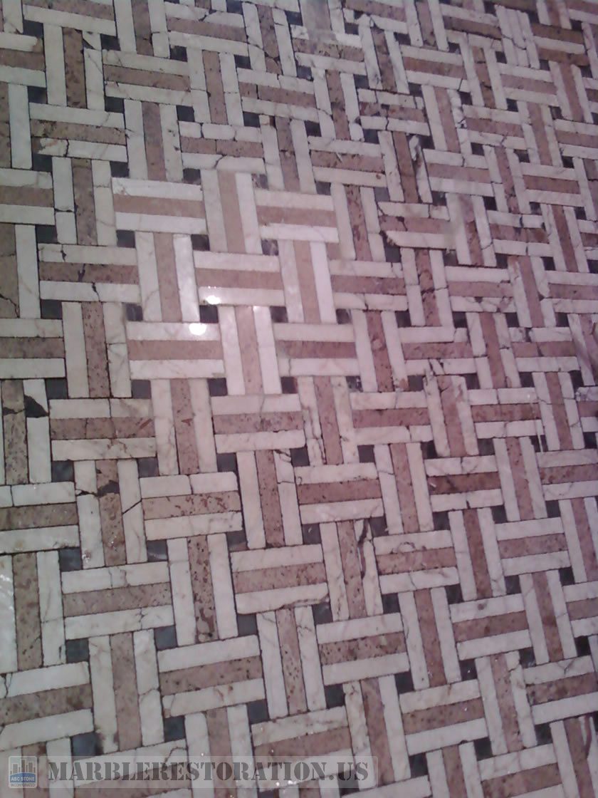 Just Replaced Mosaic Floor Tiles