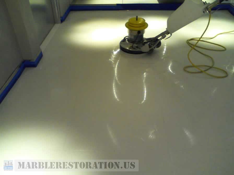 Porcelain Tile Surface Shine Restoration and Buffing