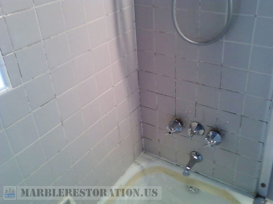 Molded Grout in Ceramic Shower Walls