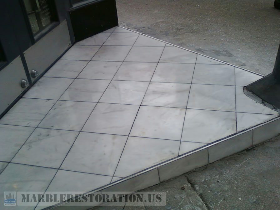 Fresh Store Tiled Step After Repair