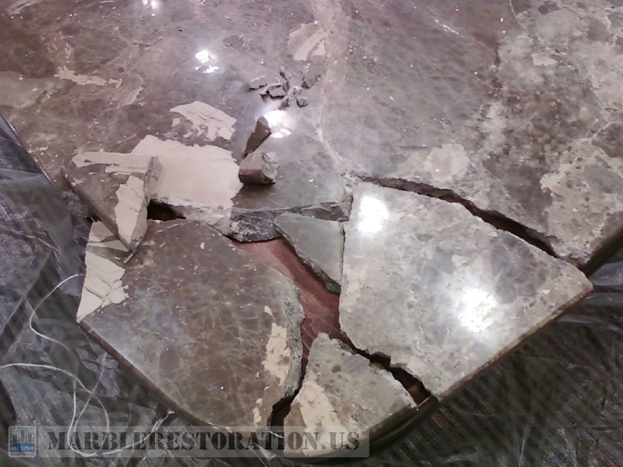 Conference Room Table Crashed Corner