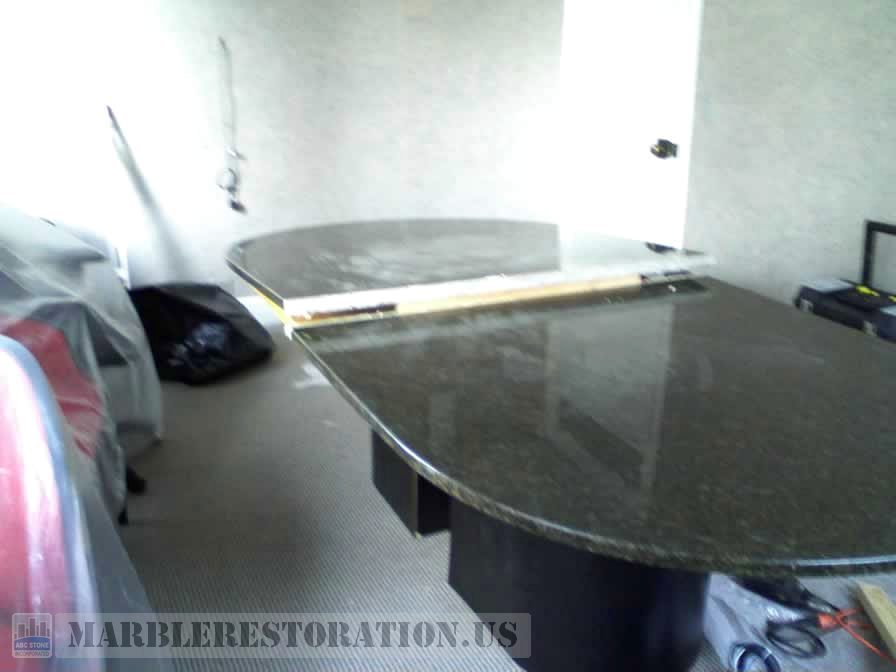 Table Seam on Ubatuba Granite