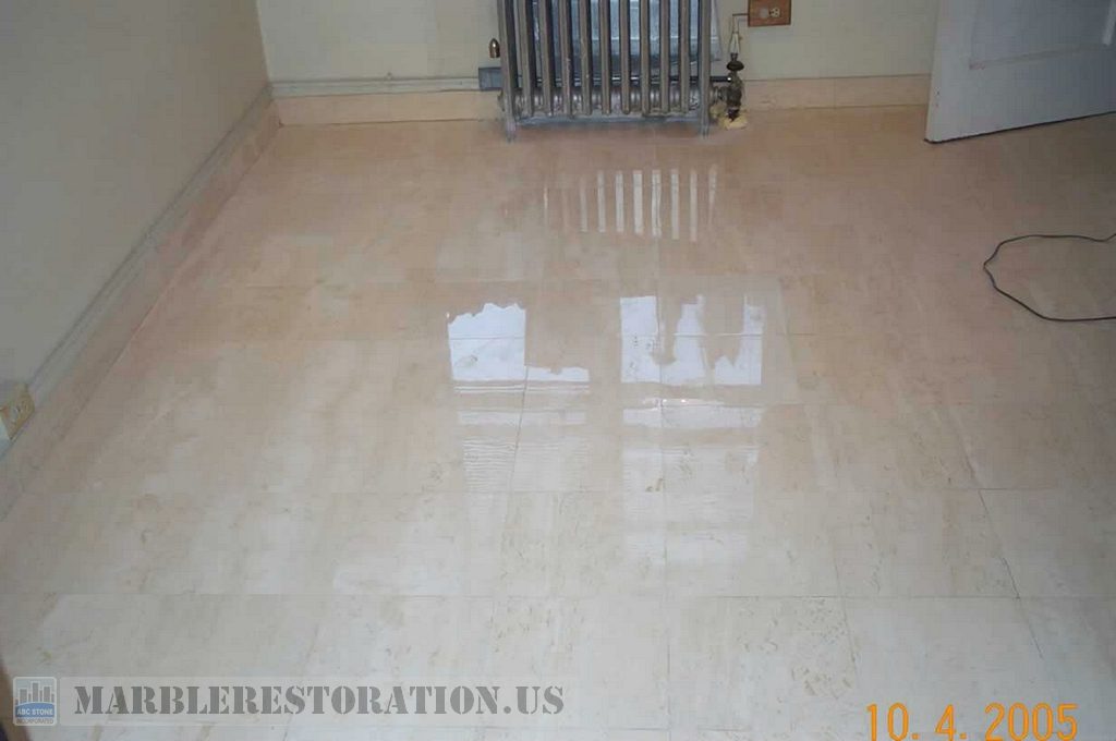 Restored Travertine Floor