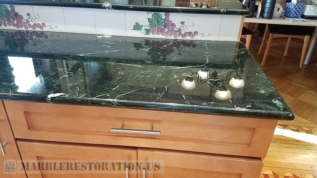 Revived Black Vermont Verde Sparkish Counter