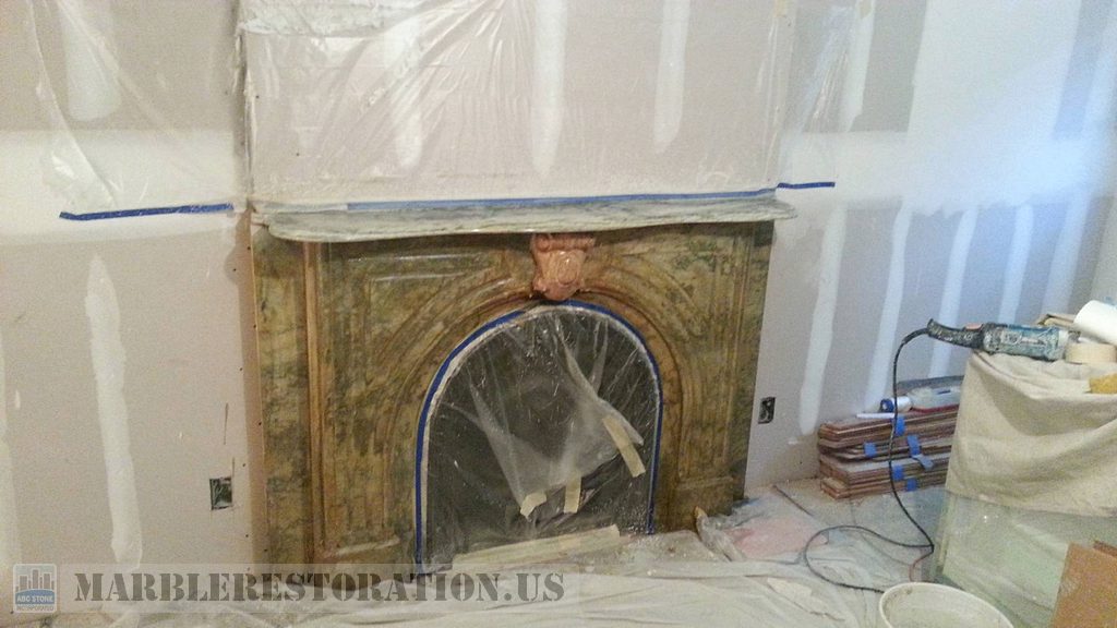 Blemish Mantelpiece Cleaning And Polishing