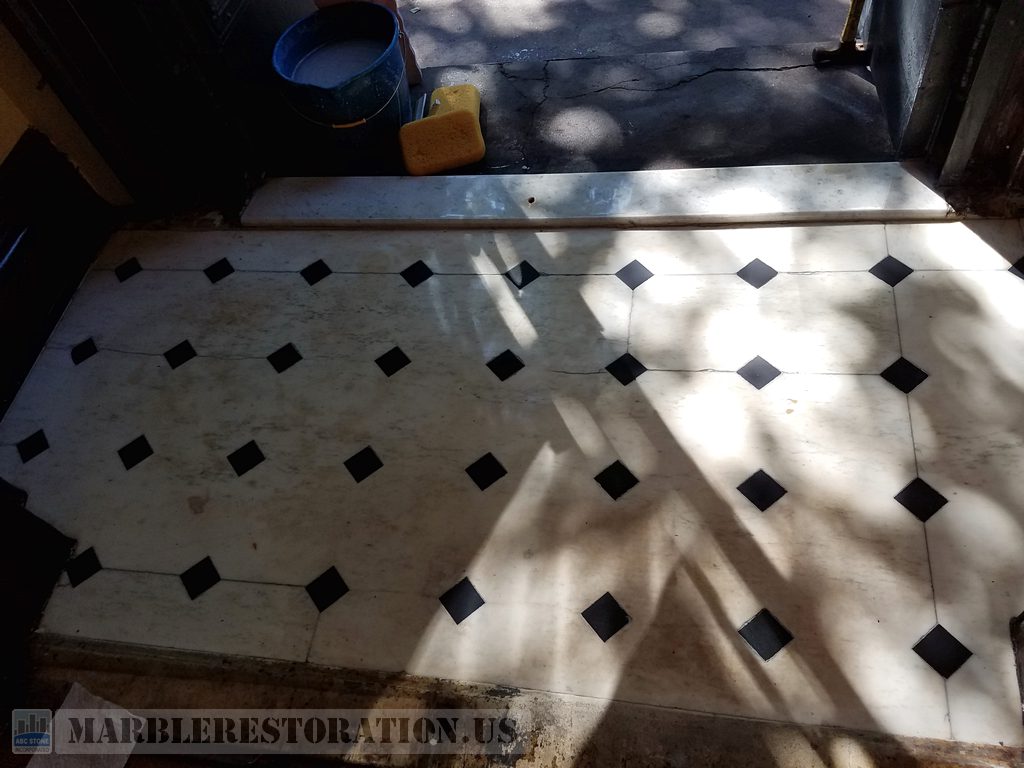 Brownstone House Foyer Floor Appearance Renewed