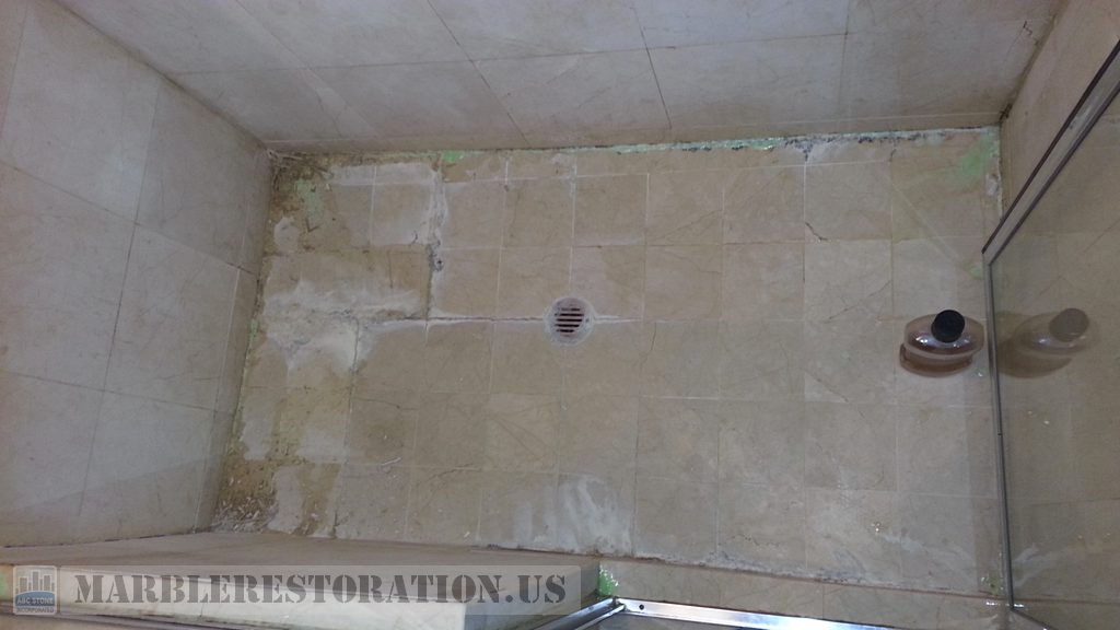 Calcium Salt Buildup Efflorescence Tainted Shower Recovery