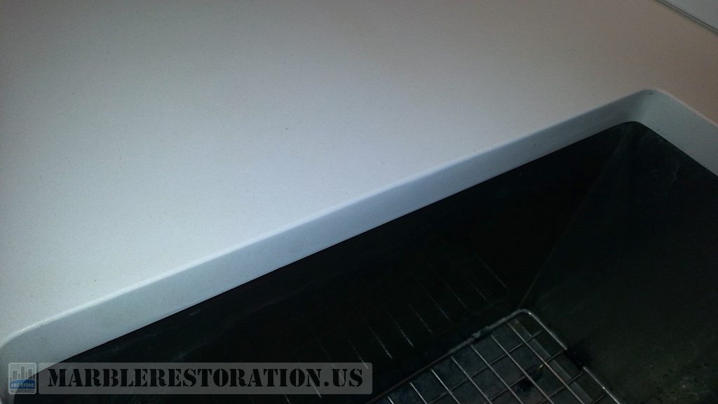 Chipped Sink Edge On Counter Unnoticeable Repair