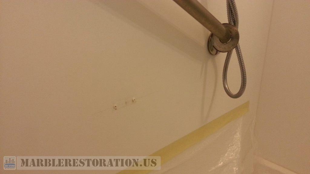 Corian Shower Panels Holes Patching