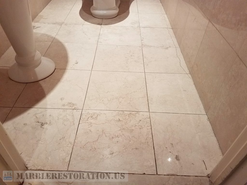 Cracked Guest Bathroom Shadow Floor
