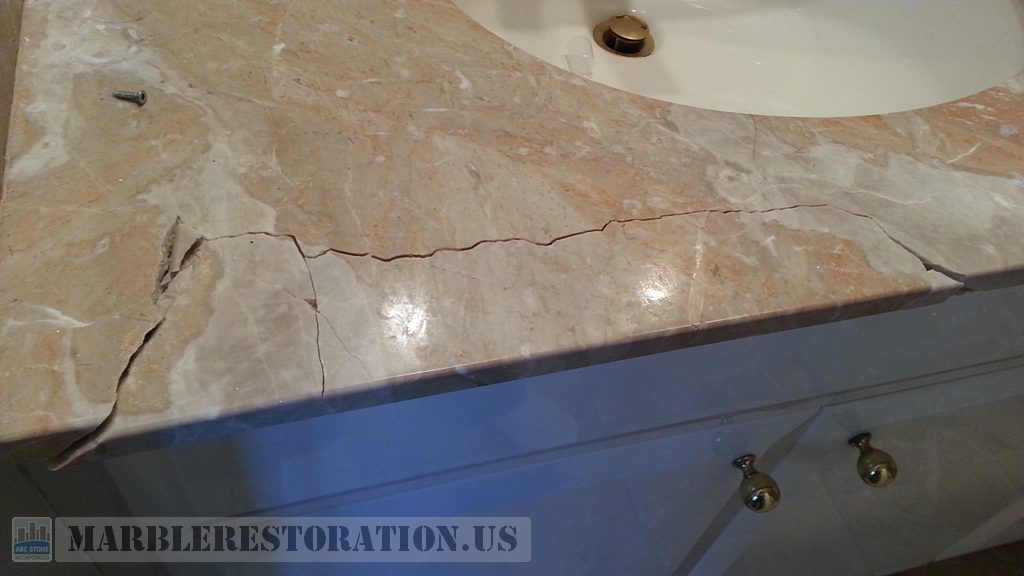 Cream Beige Marble Sagging Breakage Repair