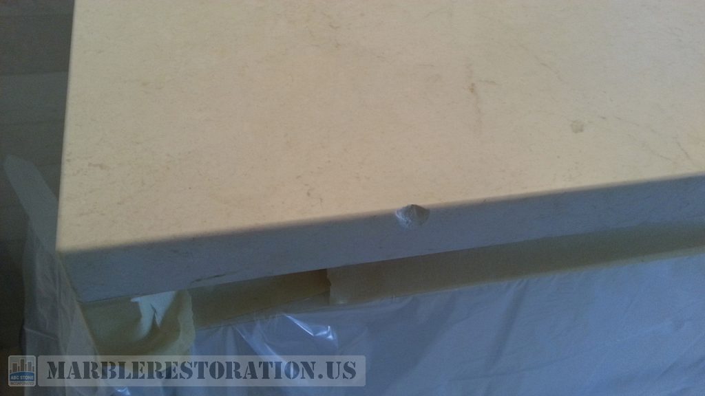 Crema Marfil Nick Removal