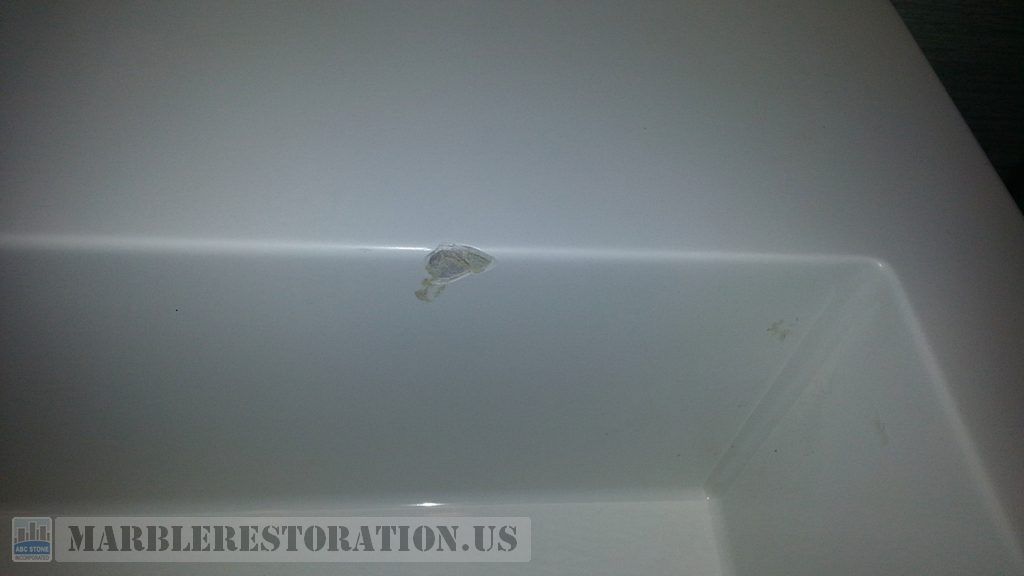 Ding On Acrylic Sink Patching
