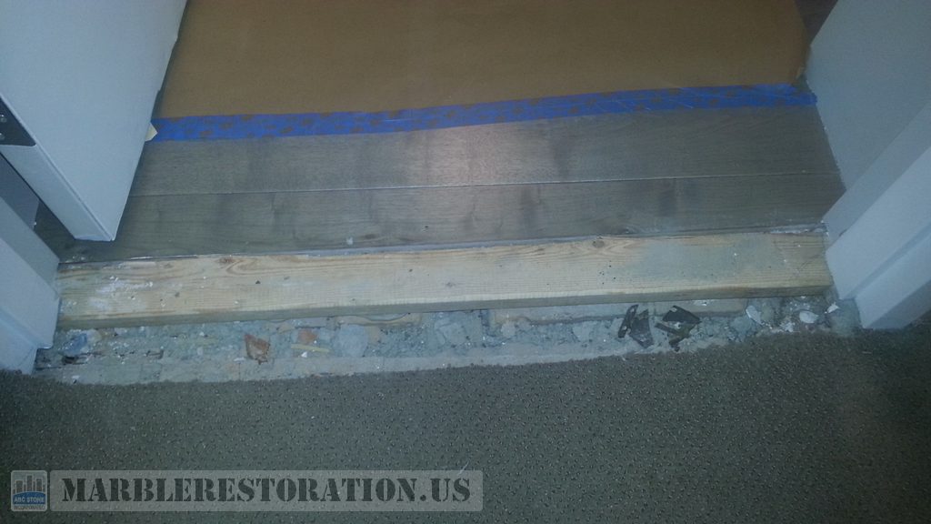 Door Saddle Place Preparation
