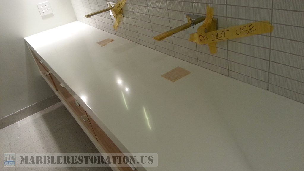 Dupont Corian Counter Polished