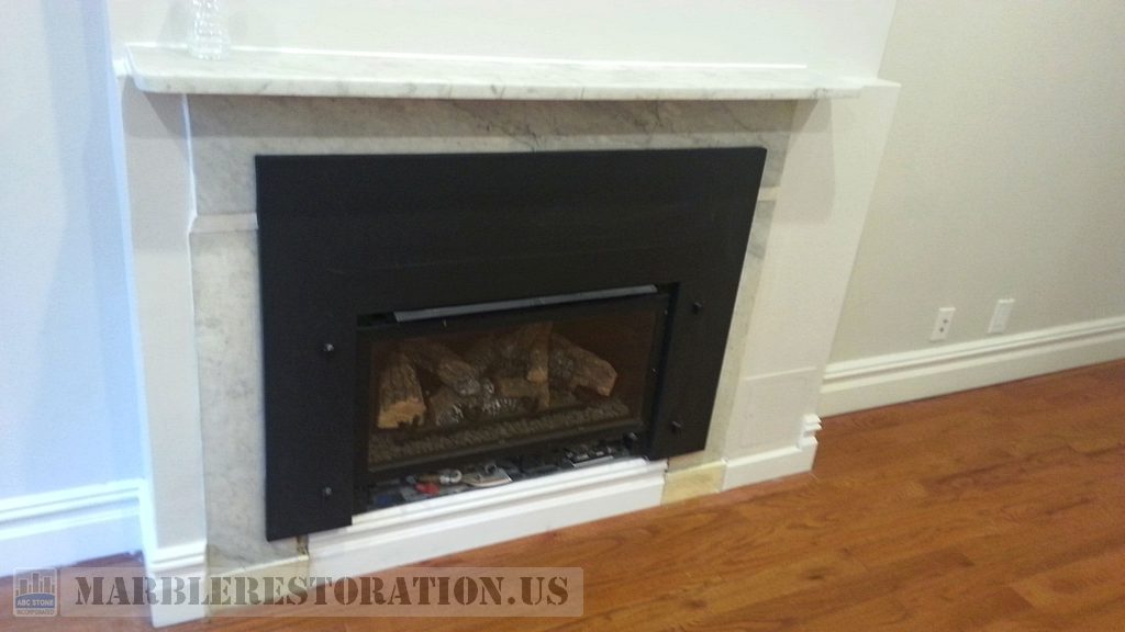 Fireplace After Cleaning And Seams Patching