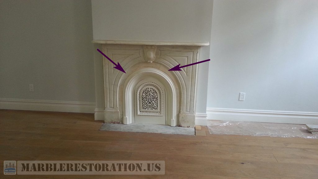 Fireplace Arch After Combining By Pieces
