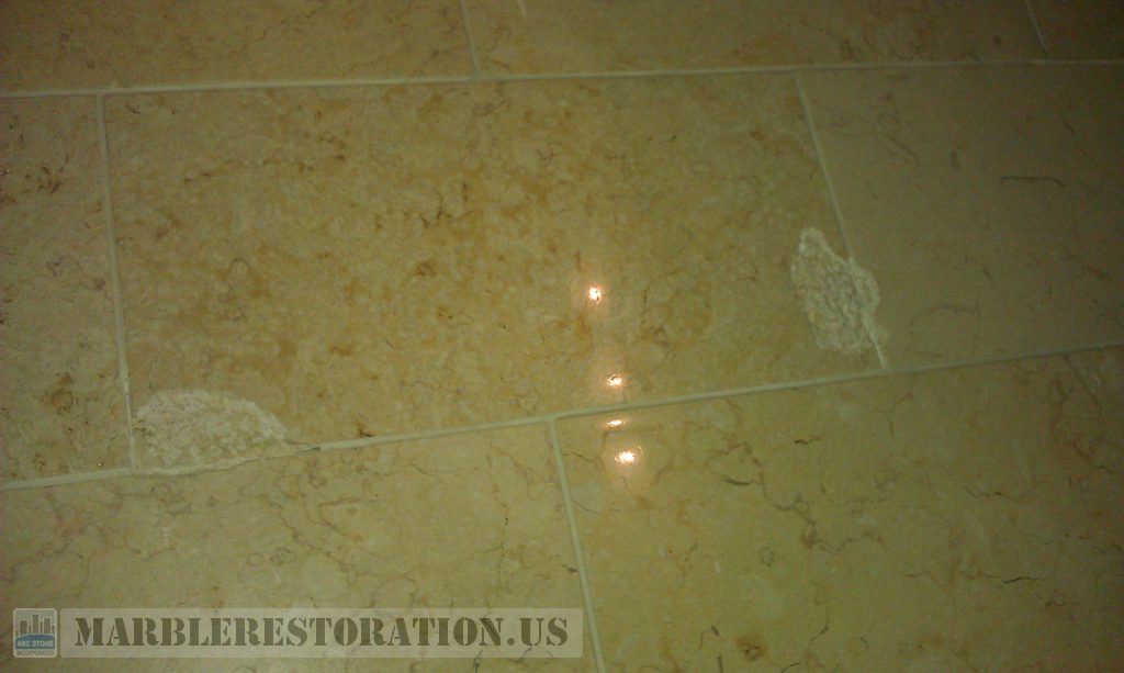 Gaps On Damaged Bathroom