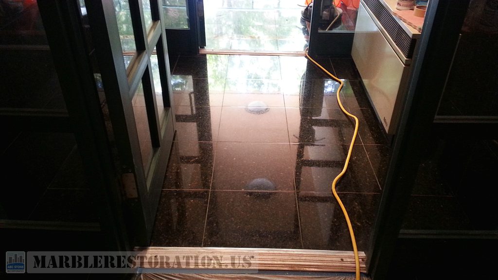 Granite Lobby Floor Polishing