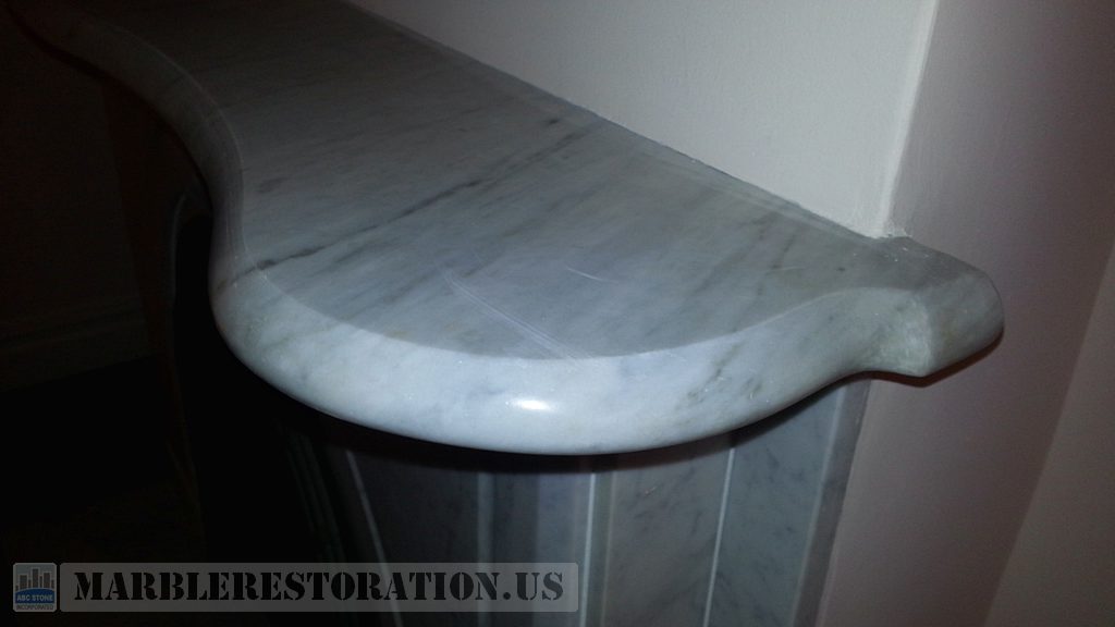 Mantel Shelf After Dents Repair