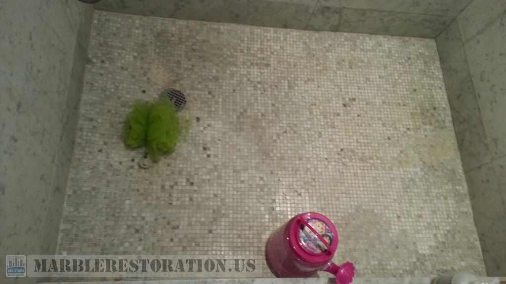 Mosaic Shower Floor Recovery