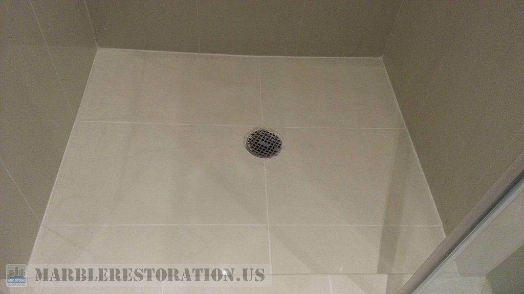 Porcelain Shower Floor Walls After Regrouting