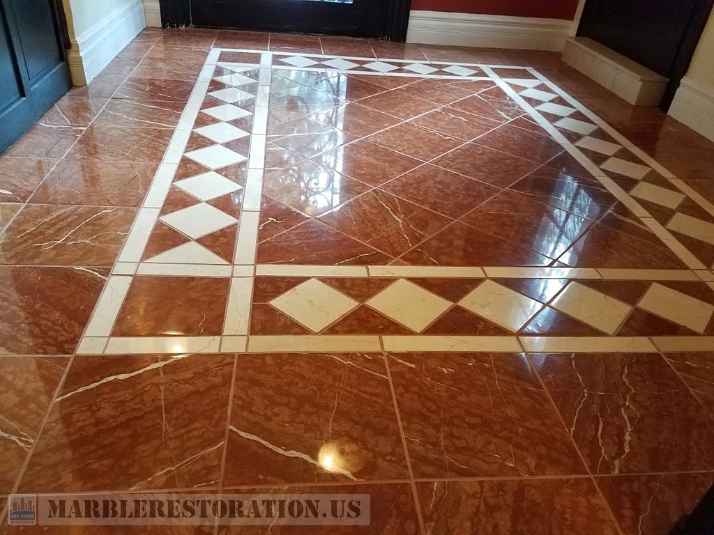 Rosso Verona Reddish Floor After Repolishing