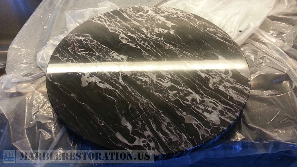 Round Table Cracks Unnoticeable Seamed