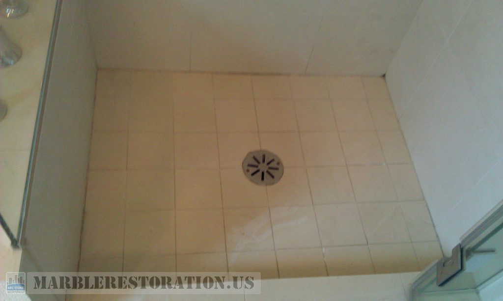 Shower Cabin Floor Re Grouting