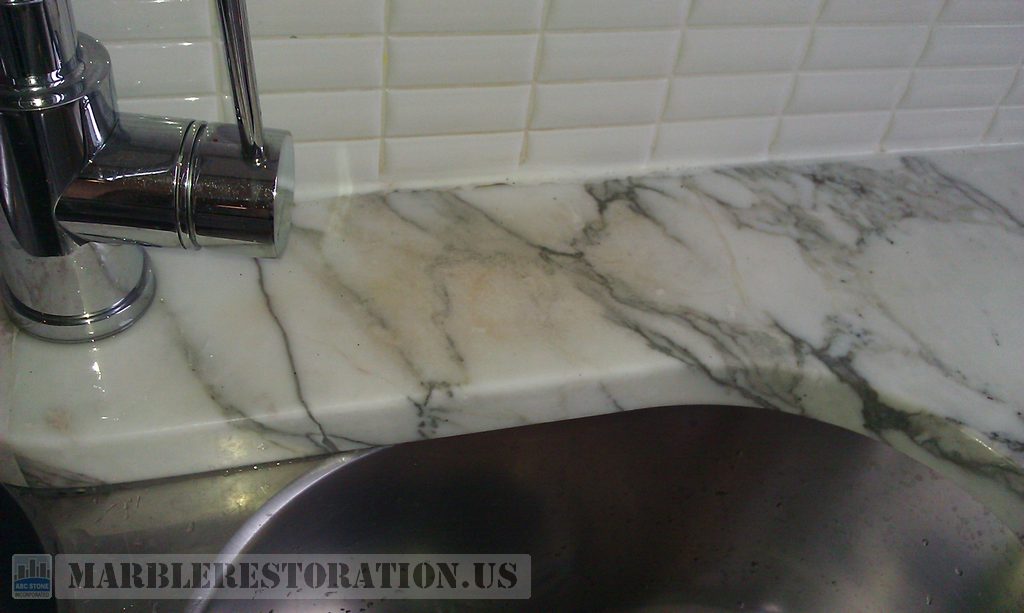 Stained Spot Behind Sink