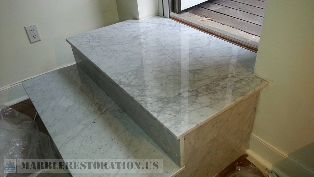 Statuary Carrara Marble Slab Refit