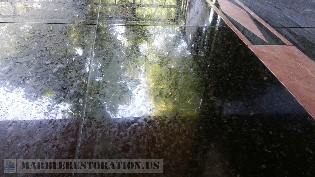 Ubatuba Granite Floor Tiles Repaired