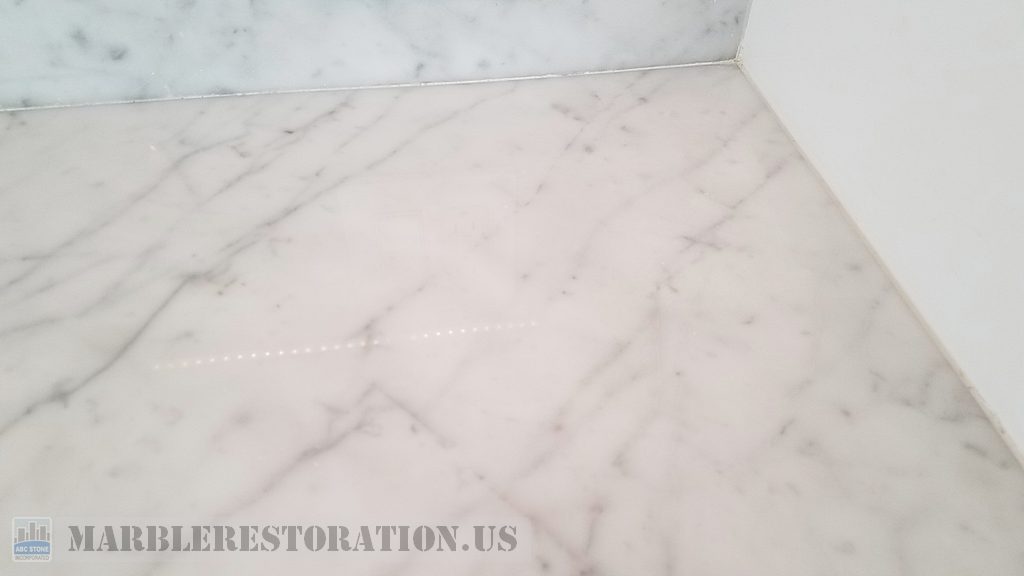 Unknown Stain Removed White Marble